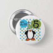 Badge Rond 5 Cm 5ème T-shirts et cadeaux d'anniversaire de (Devant & derrière)