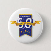 Badge Rond 5 Cm 60 ans de design (Devant)