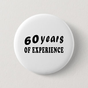 Badge Rond 5 Cm 60 ans d'expérience