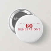 Badge Rond 5 Cm 60 Generations of Grit & Grace Button (Devant & derrière)