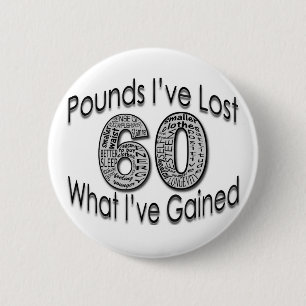 Badge Rond 5 Cm 60 livres de bouton perdu