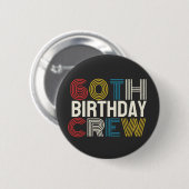 Badge Rond 5 Cm 60e équipage d'anniversaire (Devant & derrière)