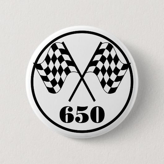 Badge Rond 5 Cm 650 drapeaux Checkered (Devant)