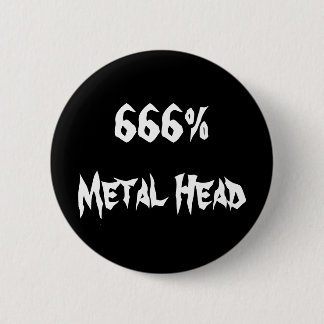 Badge Rond 5 Cm 666%Tête métallique
