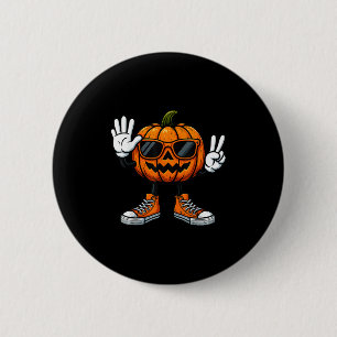 Badge Rond 5 Cm 67 Citrouille d'Halloween Drôle Brainrot Mème Enfa