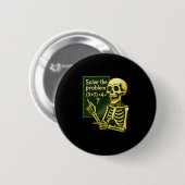 Badge Rond 5 Cm 67 Halloween Math Drôle Six Sept Meme Brainrot Crâ (Devant & derrière)