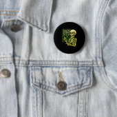 Badge Rond 5 Cm 67 Halloween Math Drôle Six Sept Meme Brainrot Crâ (En situation)