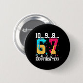 Badge Rond 5 Cm 67 Happy New Year Six Seven Funny Countdown 2026  (Devant & derrière)