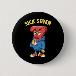 Badge Rond 5 Cm 67 Hommes Femmes Six Sept Humour Mème Brainrot S