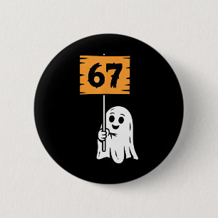 Badge Rond 5 Cm 67 Humour Meme 6-7 Six Seven Halloween