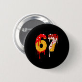Badge Rond 5 Cm 67 Ice Cream Drip Meme Funny Six Seven Valentine D (Devant & derrière)