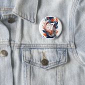 Badge Rond 5 Cm 67 Main de squelette Halloween (En situation)