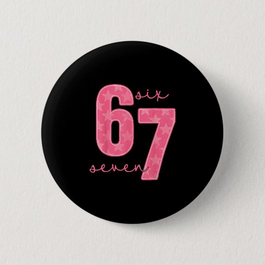 Badge Rond 5 Cm 67 Mème amusant 1 (Devant)