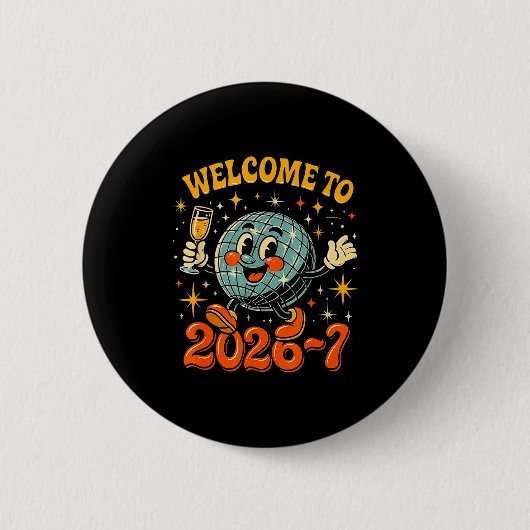 Badge Rond 5 Cm 67 Meme Countdown Happy New Year Funny Drip Number (Devant)