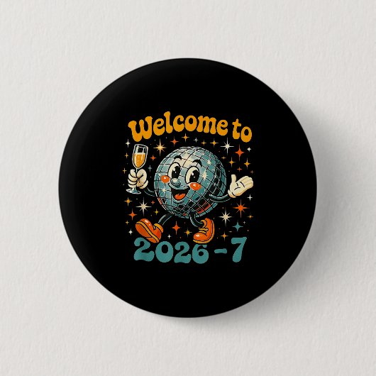 Badge Rond 5 Cm 67 Meme Countdown Happy New Year Funny Drip Number (Devant)