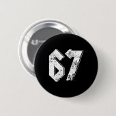 Badge Rond 5 Cm 67 Meme Drôle Six Sept Meme 6 7 (Devant & derrière)