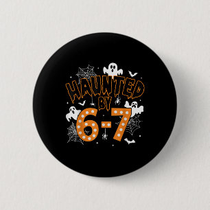 Badge Rond 5 Cm 67 Meme Halloween Hanté – Fantôme et citrouille dr