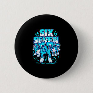 Badge Rond 5 Cm 67 Meme Six Seven 6 7 Cerveau Italien Rotation Ann