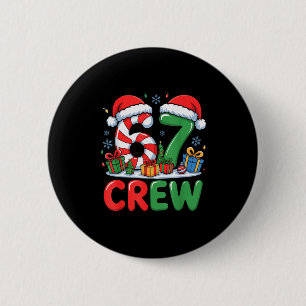 Badge Rond 5 Cm 67 Meme Six Seven Drôle de Noël Femmes Hommes Garç