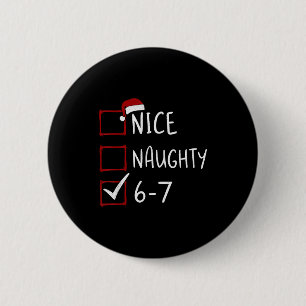 Badge Rond 5 Cm 67 Meme Six Seven Hommes Garçons Noël 6-7 Meme Agr