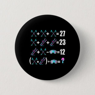 Badge Rond 5 Cm 67 Mème ski crème glacée goutte avec skis bâtons s