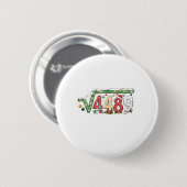 Badge Rond 5 Cm 67 Meme Square Root 4489 Six Seven Math Christmas (Devant & derrière)