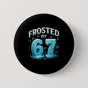 Badge Rond 5 Cm 67 Noël Glace Gelée Froid 6 7 Internet Mème Noël