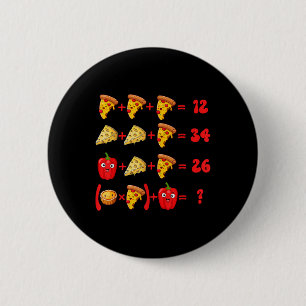 Badge Rond 5 Cm 67 Pizza Meme énigme de logique mathématique
