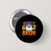 Badge Rond 5 Cm 67 prof fantôme six sept mème équation math bruh (Devant & derrière)