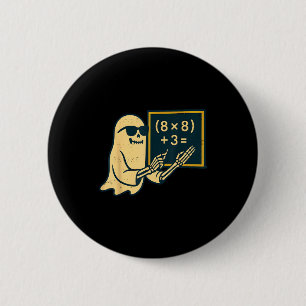 Badge Rond 5 Cm 67 Professeur Halloween Squelette Fantôme Six Sept