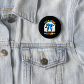 Badge Rond 5 Cm 67 six sept mème maths journée drôle prof de maths (En situation)