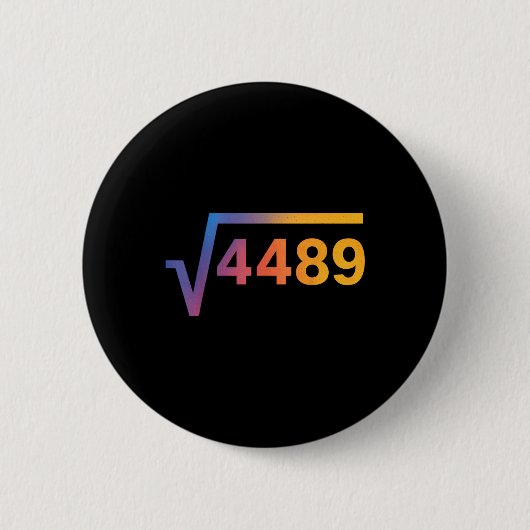 Badge Rond 5 Cm 67 Six Seven 6-7 Meme (Devant)