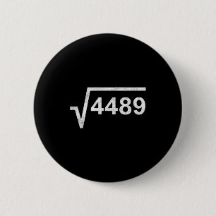 Badge Rond 5 Cm 67 Six Seven 6-7 Mème Racine Carrée 4489 Argot Mat
