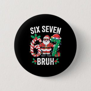 Badge Rond 5 Cm 67 Six Seven Burh Noël 6 7 Mème Pyjama Gen A