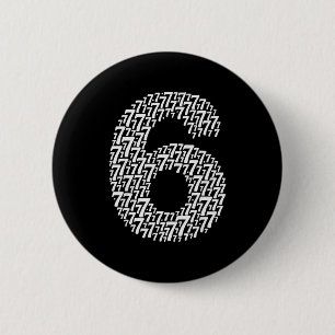 Badge Rond 5 Cm 67 Sixty Seven déguisement d'Halloween Design drôl