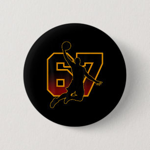 Badge Rond 5 Cm 67 Sketll Meme Slam Dunk Position Six Seven Game T