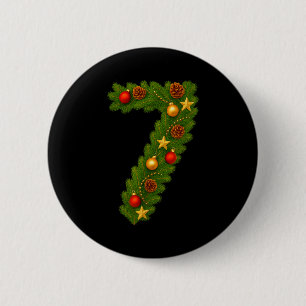 Badge Rond 5 Cm 67 Soixante-Sept Pantalon de Noël Drôle de Fête 6