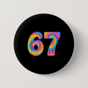 Badge Rond 5 Cm 67 Tie Dye Rétro Six Sept