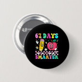 Badge Rond 5 Cm 67th Day Of School Shirt 67 Days Smarter Teacher B (Devant & derrière)