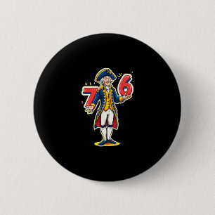 Badge Rond 5 Cm 6-7 7-6 Funny George Washington Six Sept Mèmes