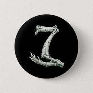 Badge Rond 5 Cm 6 7 Halloween Squelette Drôle 67 Mème Gen Alpha Si