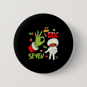 Badge Rond 5 Cm 6 7 Six Sept Main Génération Z Alpha Meme Argot No