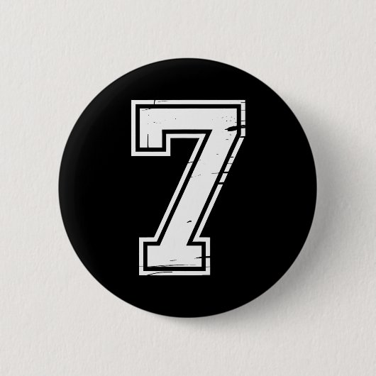 Badge Rond 5 Cm 6 Number 67 Six Seven Meme (Devant)