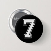 Badge Rond 5 Cm 6 Number 67 Six Seven Meme (Devant & derrière)