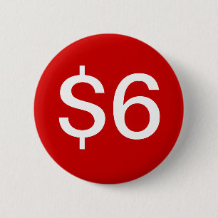 Badge Rond 5 Cm $6 vendeurs/bouton de ventes