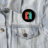 Badge Rond 5 Cm 6e anniversaire Retro Ski 6 ans Garçons Anniversai (En situation)