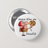 Badge Rond 5 Cm 70 est de beaux T-shirts et cadeaux (Devant & derrière)