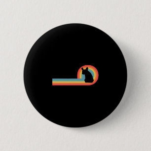 Badge Rond 5 Cm - 70s Rétro Arc-en-ciel Propriétaire de Chien Mign