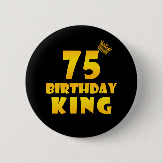 Badge Rond 5 Cm 75e anniversaire Cadeau pour 75 ans Anniversaire R