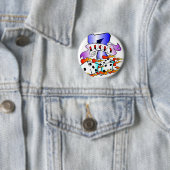 Badge Rond 5 Cm 7 chanceux avec des matrices (En situation)